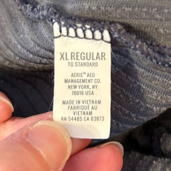 Aerie Groove On Velour High Waisted Flare Pants Womens Size XL Gray - Picture 10 of 14